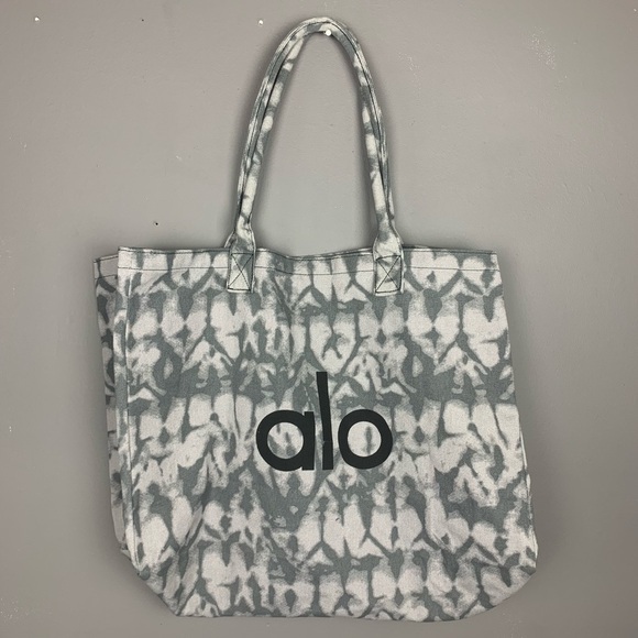 Alo yoga large grey tie dye large shopper tote - Picture 6 of 7